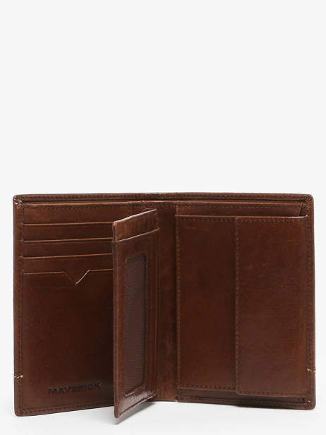 Portefeuille Met Portemonnee Leder Maverick Bruin rough gear MAVRG032 ander zicht 1